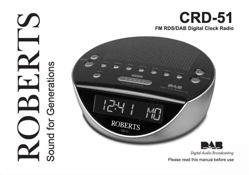 First page image of the manual for CRD51