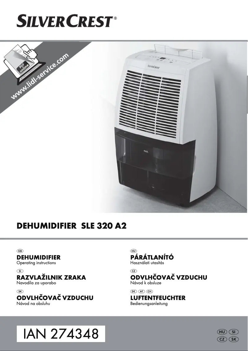 Page 1 of the manual User Manual SilverCrest SLE 320 A2