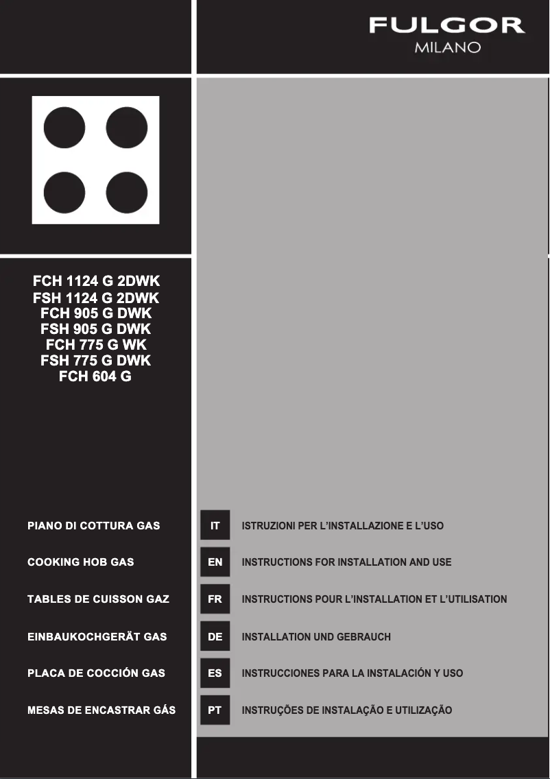 First page image of the manual for FCH 775 G WK