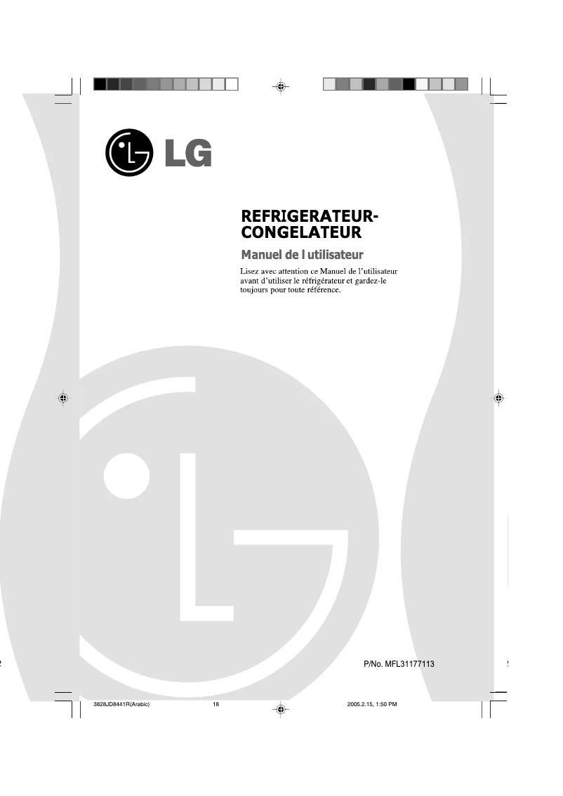 Page 1 of the manual User Manual LG GC-409GPA
