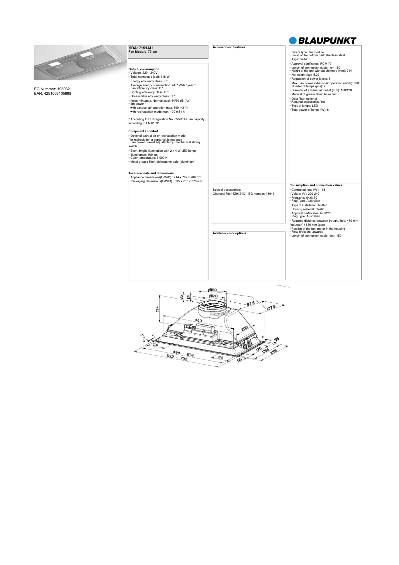Image de la première page du manuel de l'appareil 5DA17151