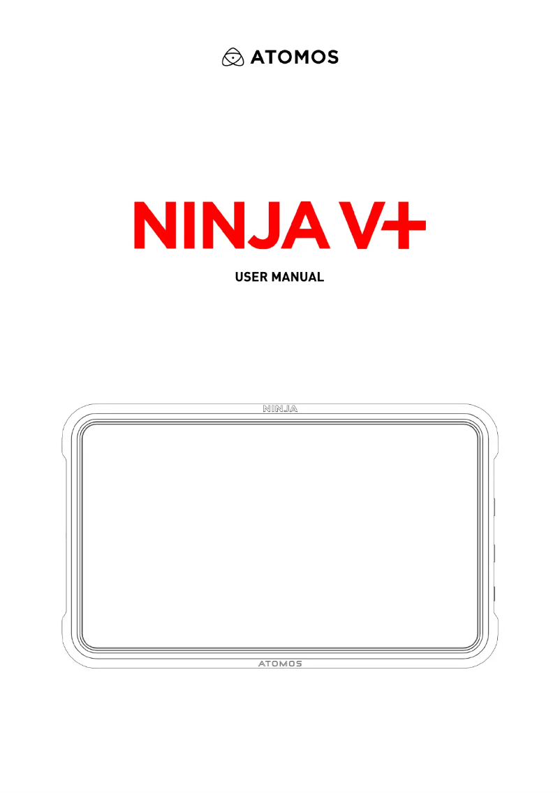Page 1 of the manual User Manual Atomos Ninja V+
