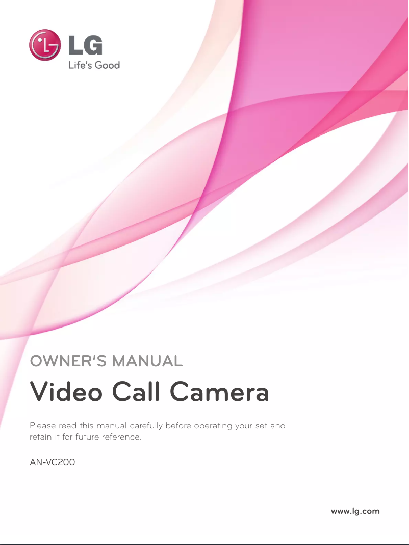 First page image of the manual for AN-VC200