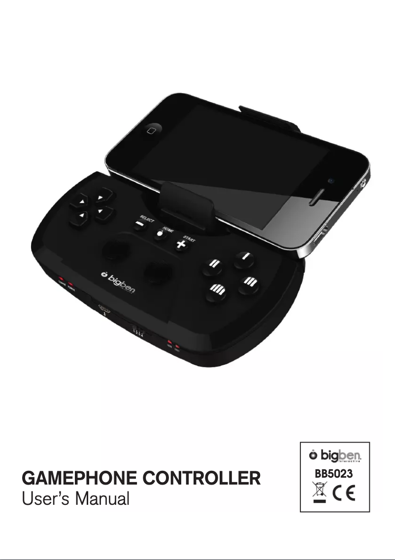 Page 1 of the manual User Manual Bigben Gamephone