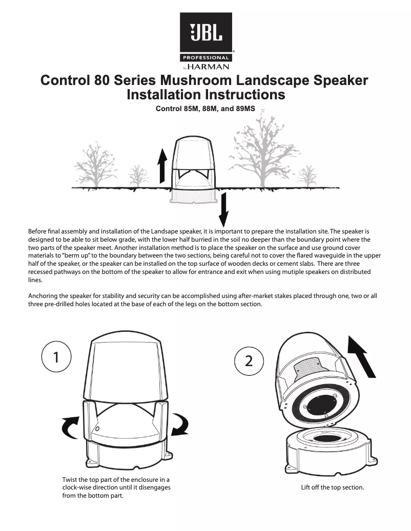 First page image of the manual for Control 89MS