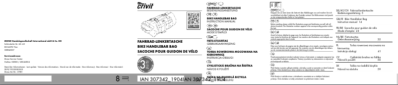 Page 1 of the manual User Manual Crivit IAN 307342