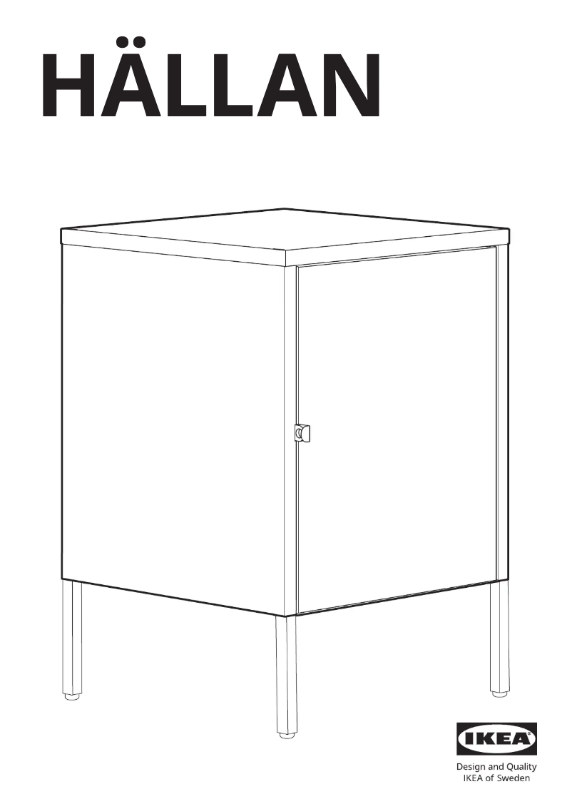 Page 1 of the manual User Manual Ikea HÄLLAN 503.637.29