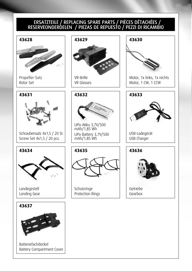 First page image of the manual for VR-SHOT
