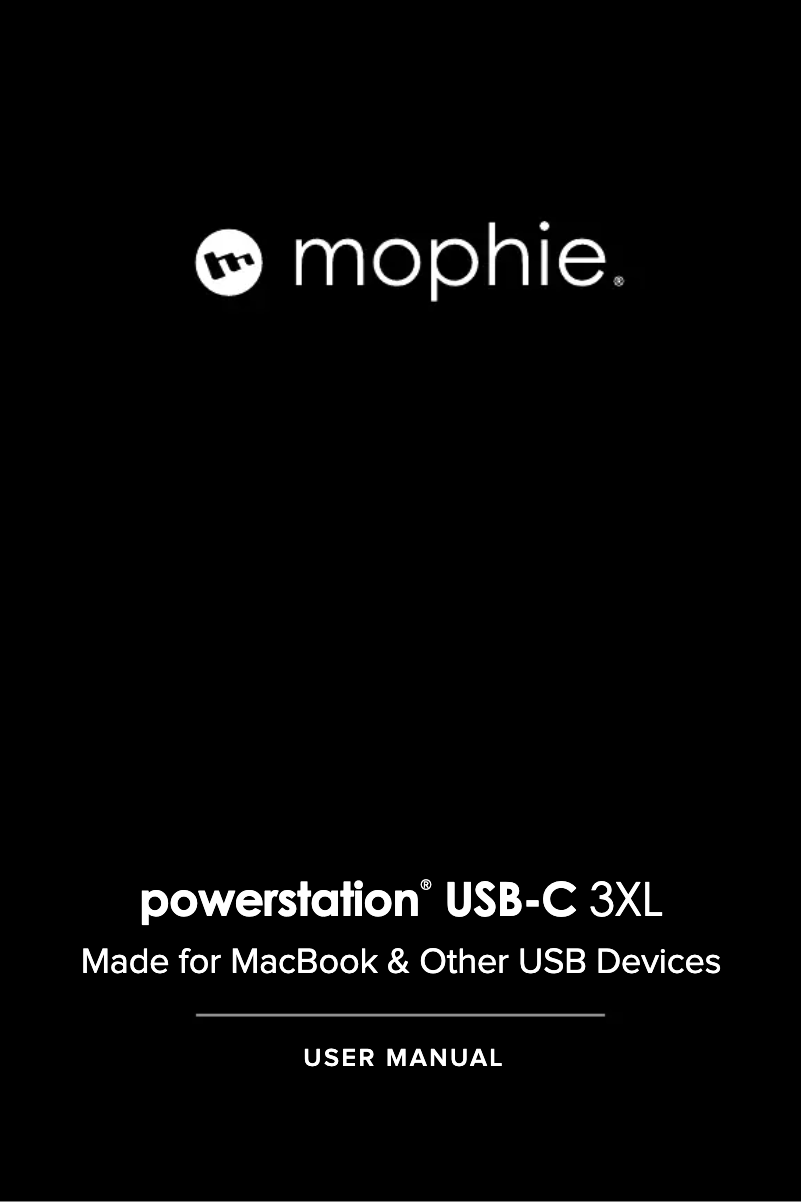 Image de la première page du manuel de l'appareil PowerStation USB-C 3XL