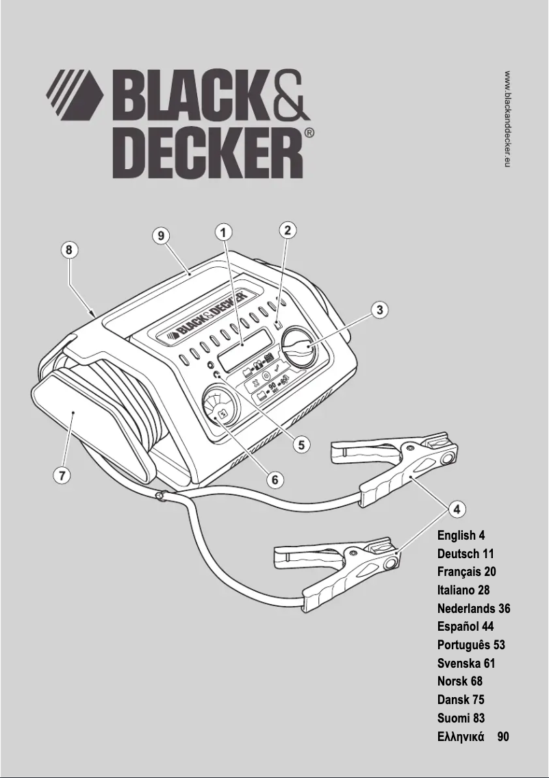 Page 1 of the manual User Manual Black & Decker BDSBC20A