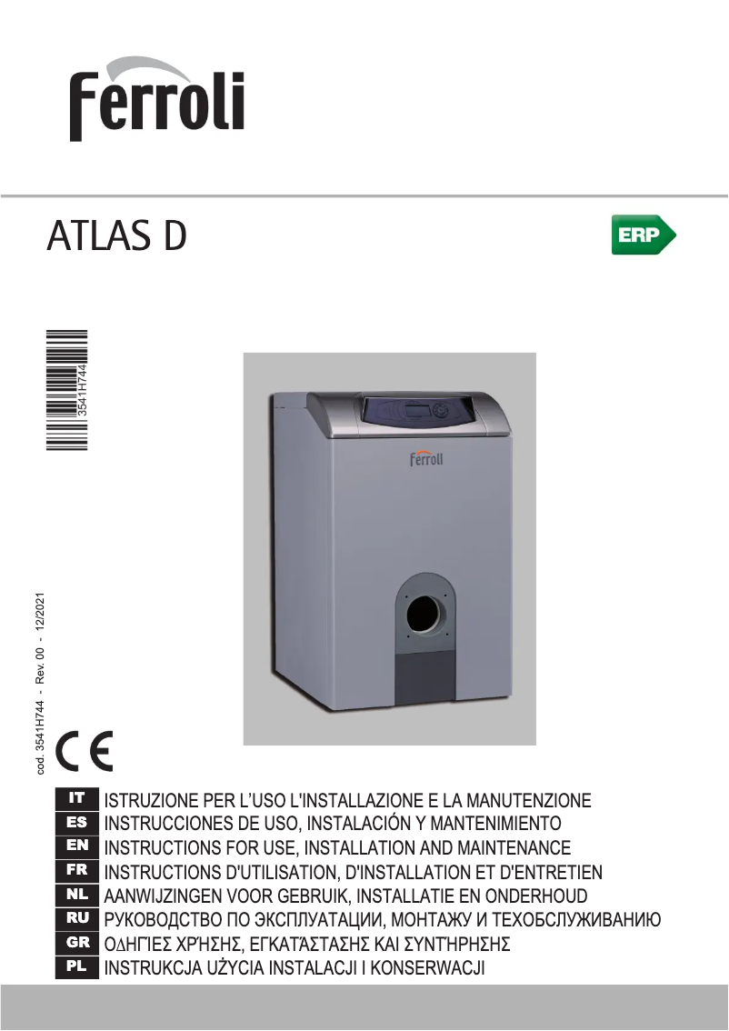 Page 1 of the manual User Manual Ferroli Atlas D