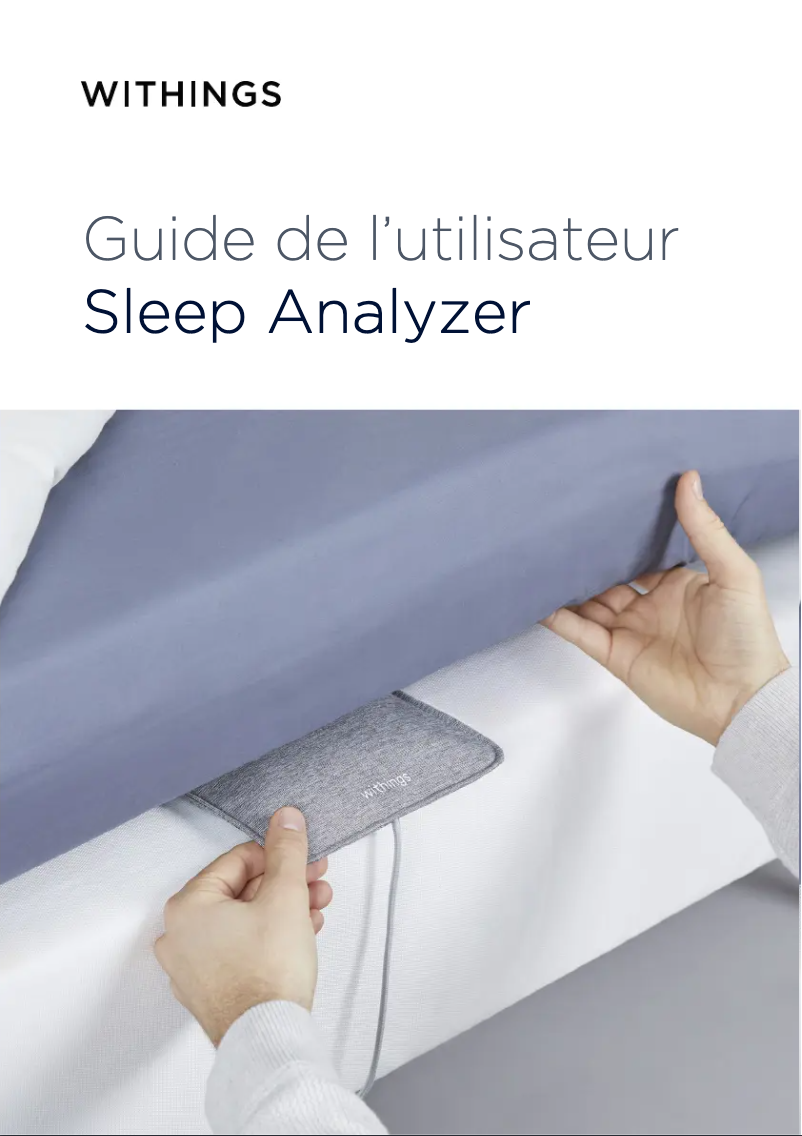 First page image of the manual for Sleep Analyzer