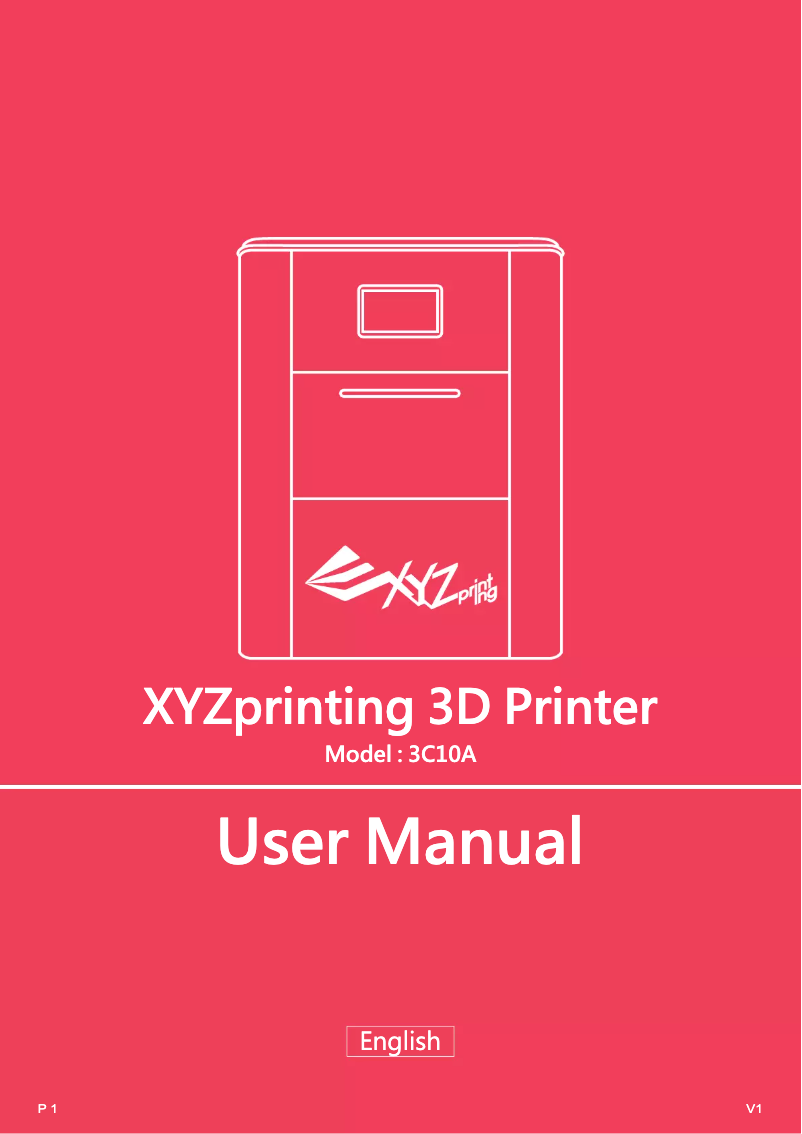 First page image of the manual for Food Printer