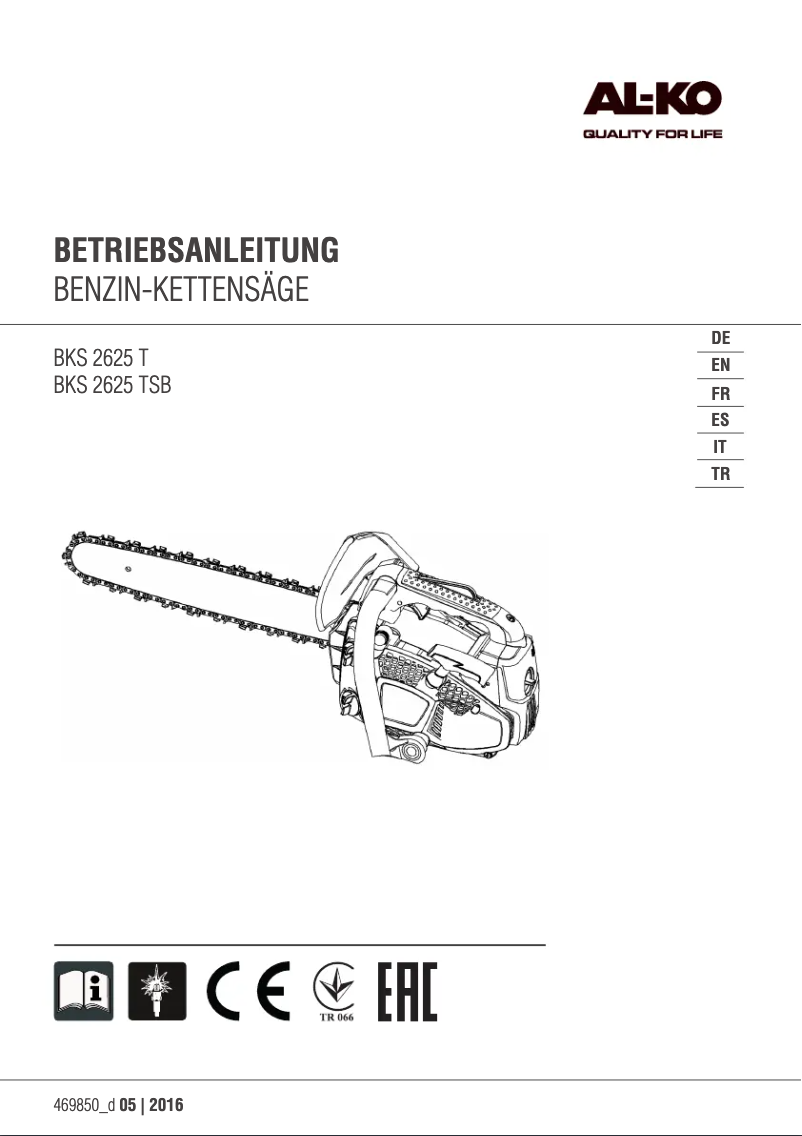 Image de la première page du manuel de l'appareil BKS 2625 T