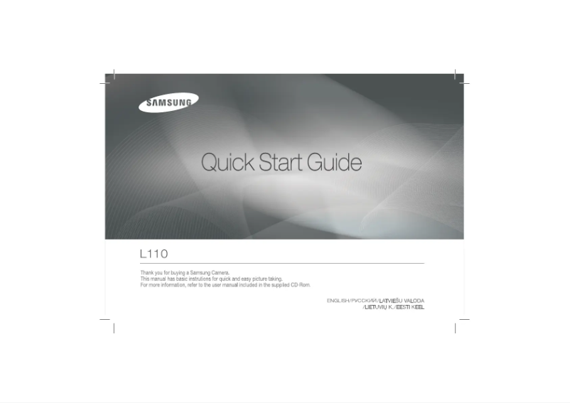 First page image of the manual for L110