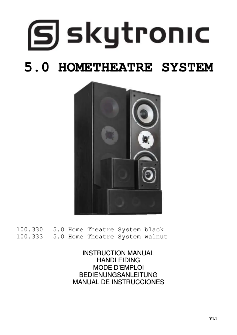 First page image of the manual for HF5W