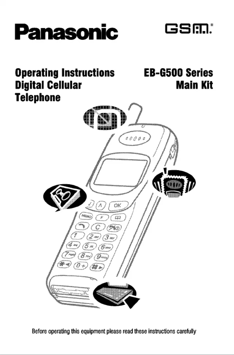 Page 1 of the manual User Manual Panasonic EB-GD500