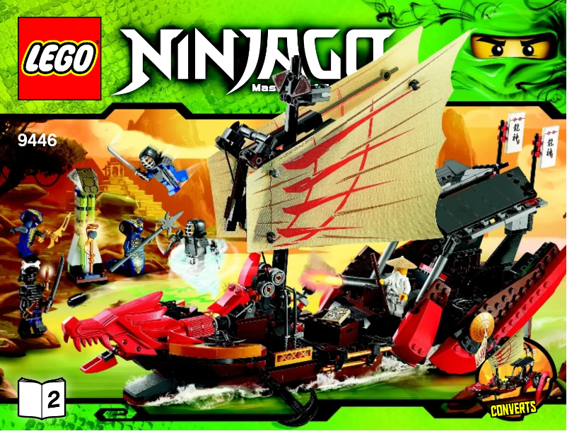 First page image of the manual for Ninjago 9446