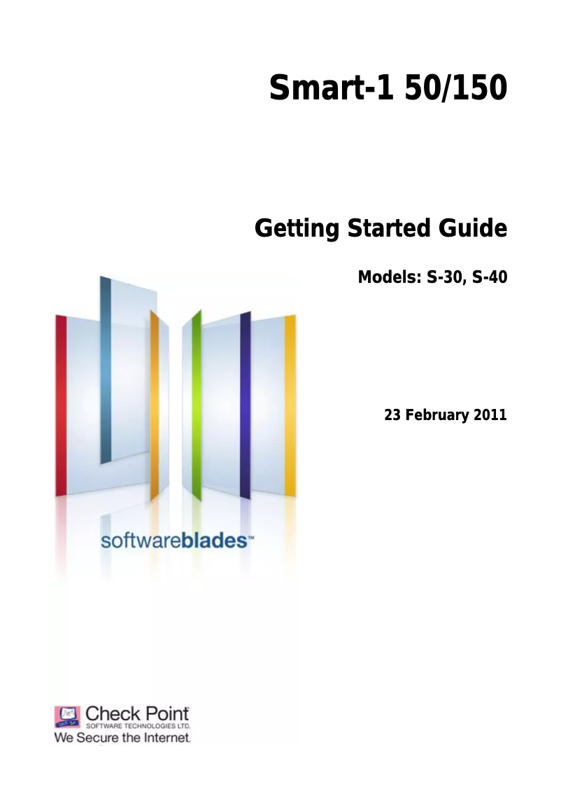 Page 1 of the manual User Manual Check Point Smart-1 50