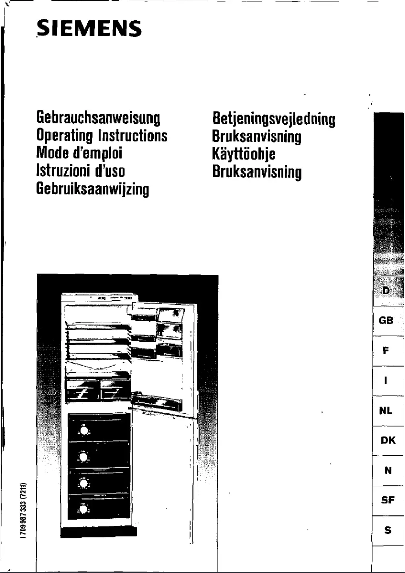 First page image of the manual for KG33U01