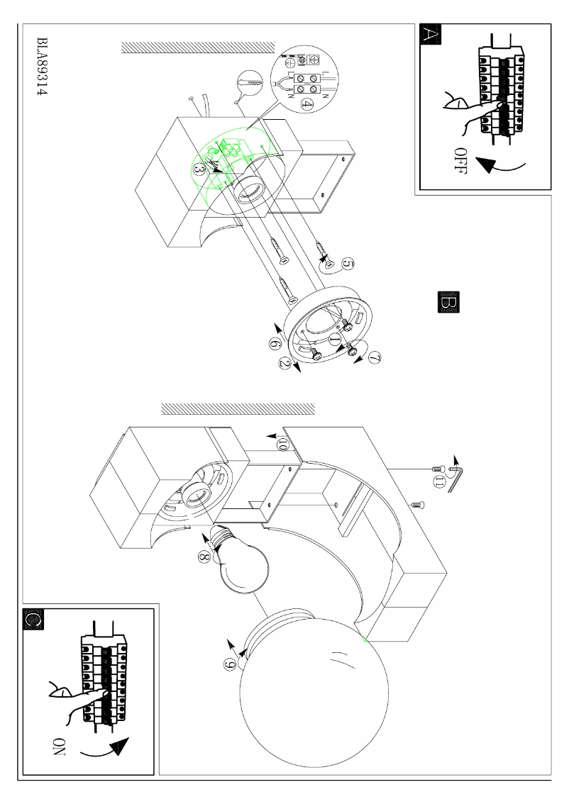 Page 1 of the manual User Manual Eglo Ohio