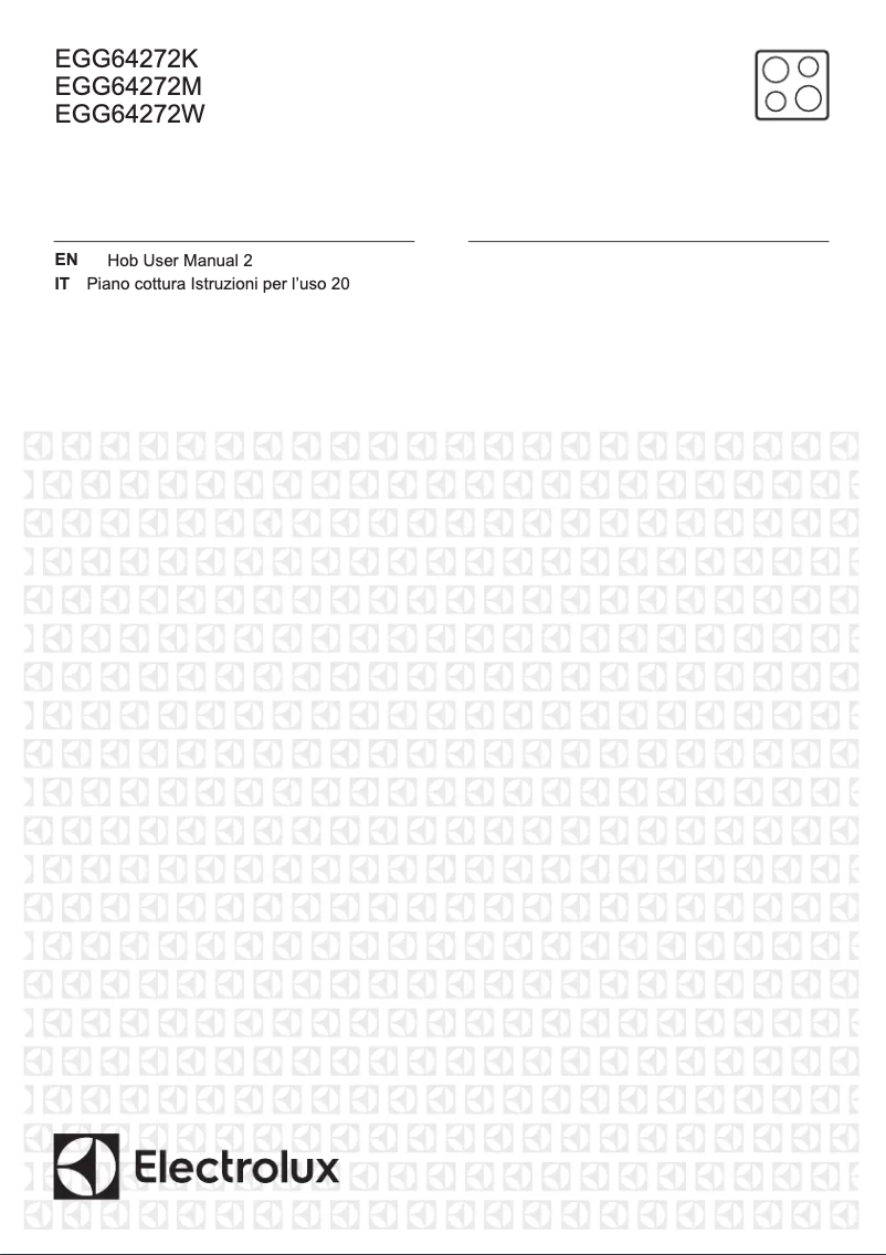 First page image of the manual for EGG64272W