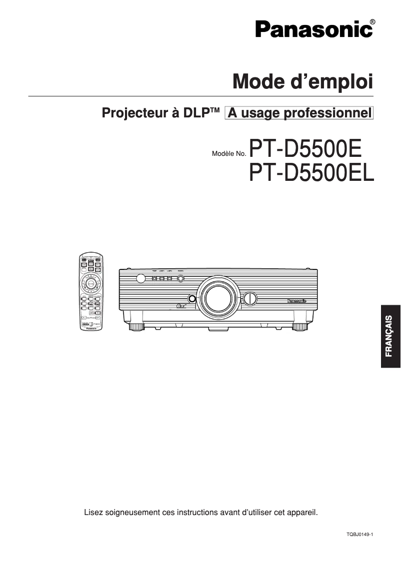 First page image of the manual for PT-D5500EL