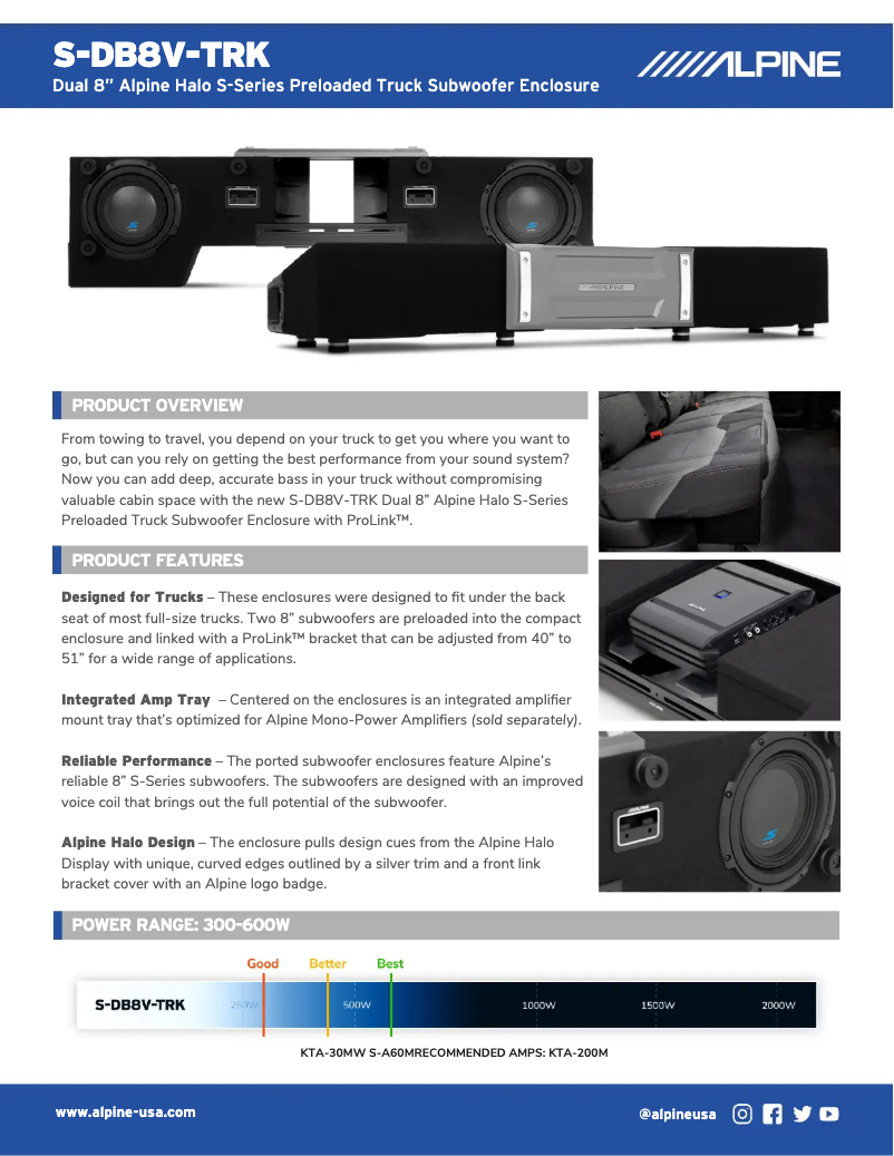 First page image of the manual for S-W8D2