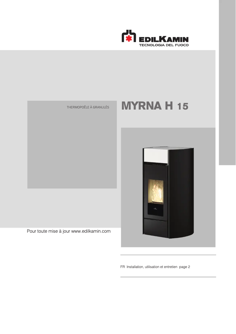 First page image of the manual for MYRNA H 15