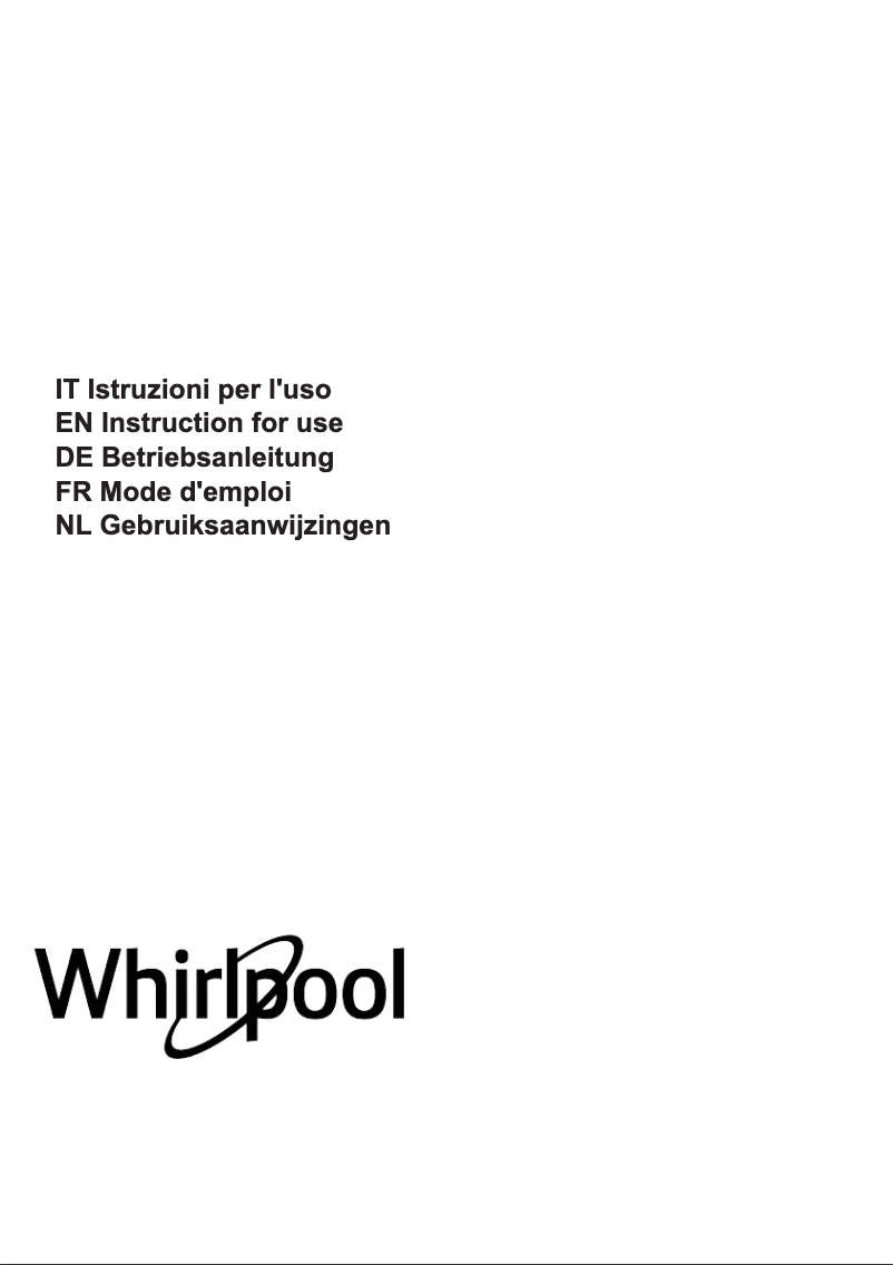 First page image of the manual for WHVF 92F LM X