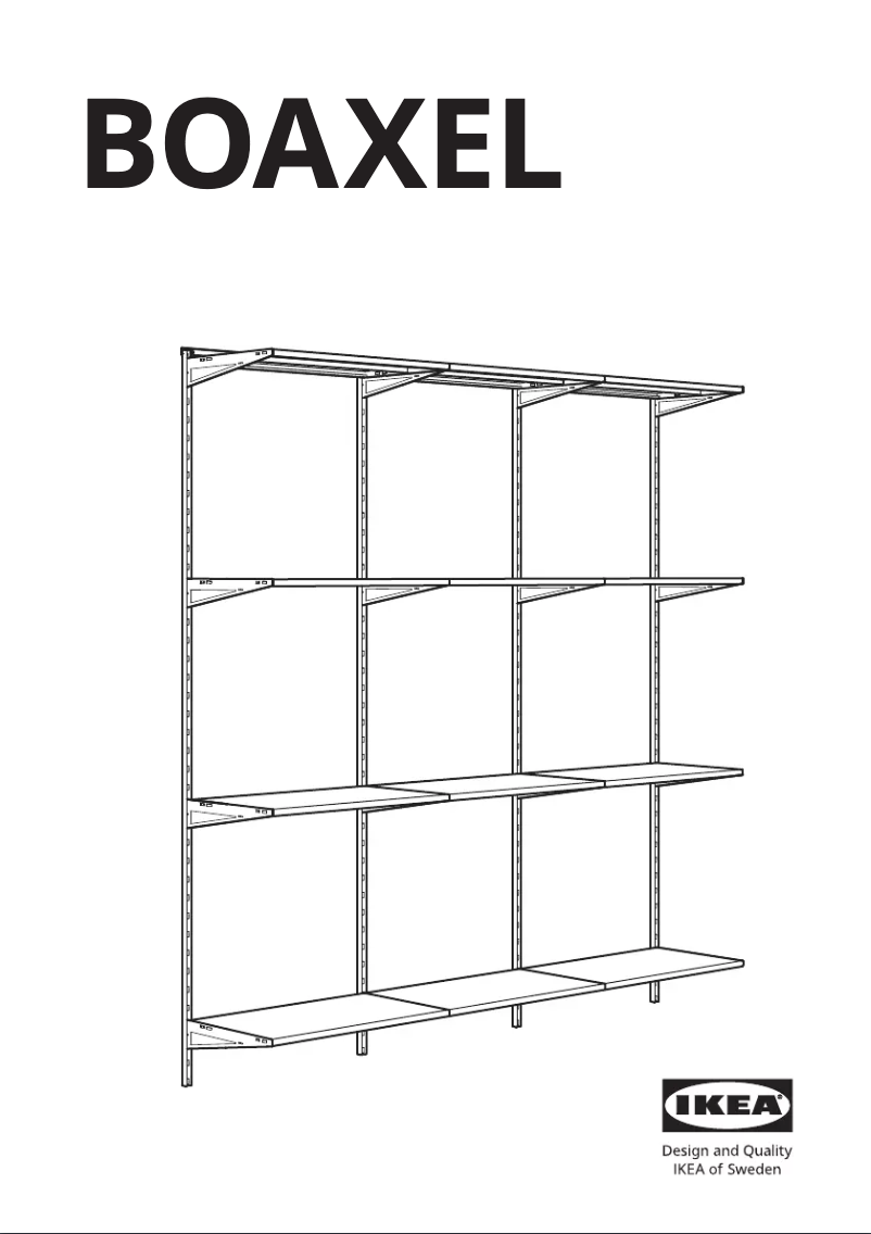 Page 1 of the manual Instructions / Assembly Ikea BOAXEL