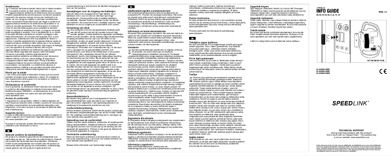 First page image of the manual for SL-630000-BKBK