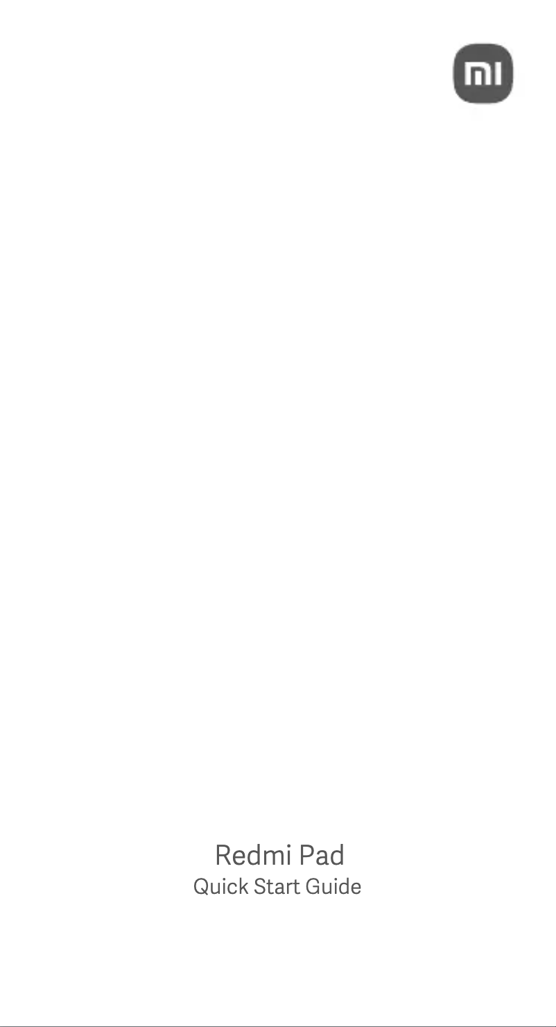 First page image of the manual for Redmi Pad