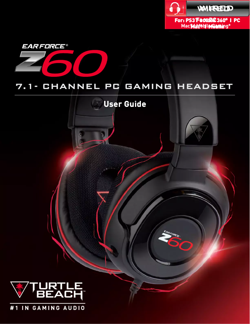 First page image of the manual for Ear Force Z60