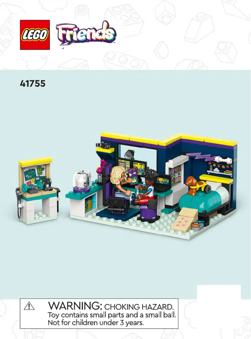 Page 1 of the manual Visual Instructions Lego Friends 41755