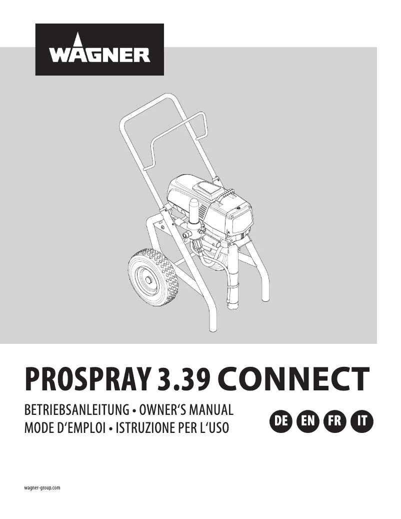First page image of the manual for ProSpray 3.39 Connect