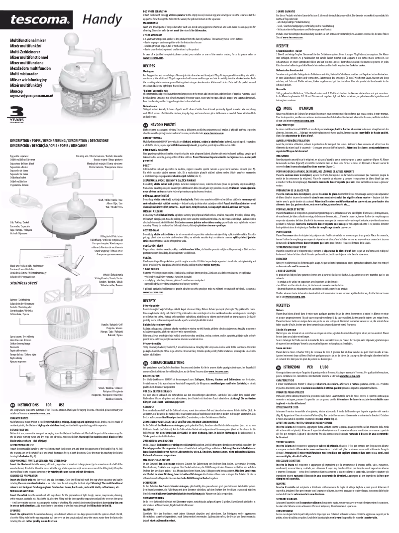 First page image of the manual for Handy 643690