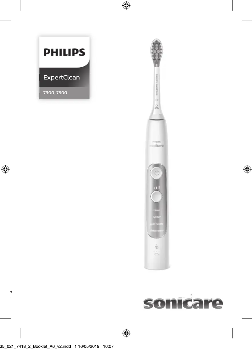 Page 1 of the manual User Manual Philips Sonicare ExpertClean 7300 HX9610
