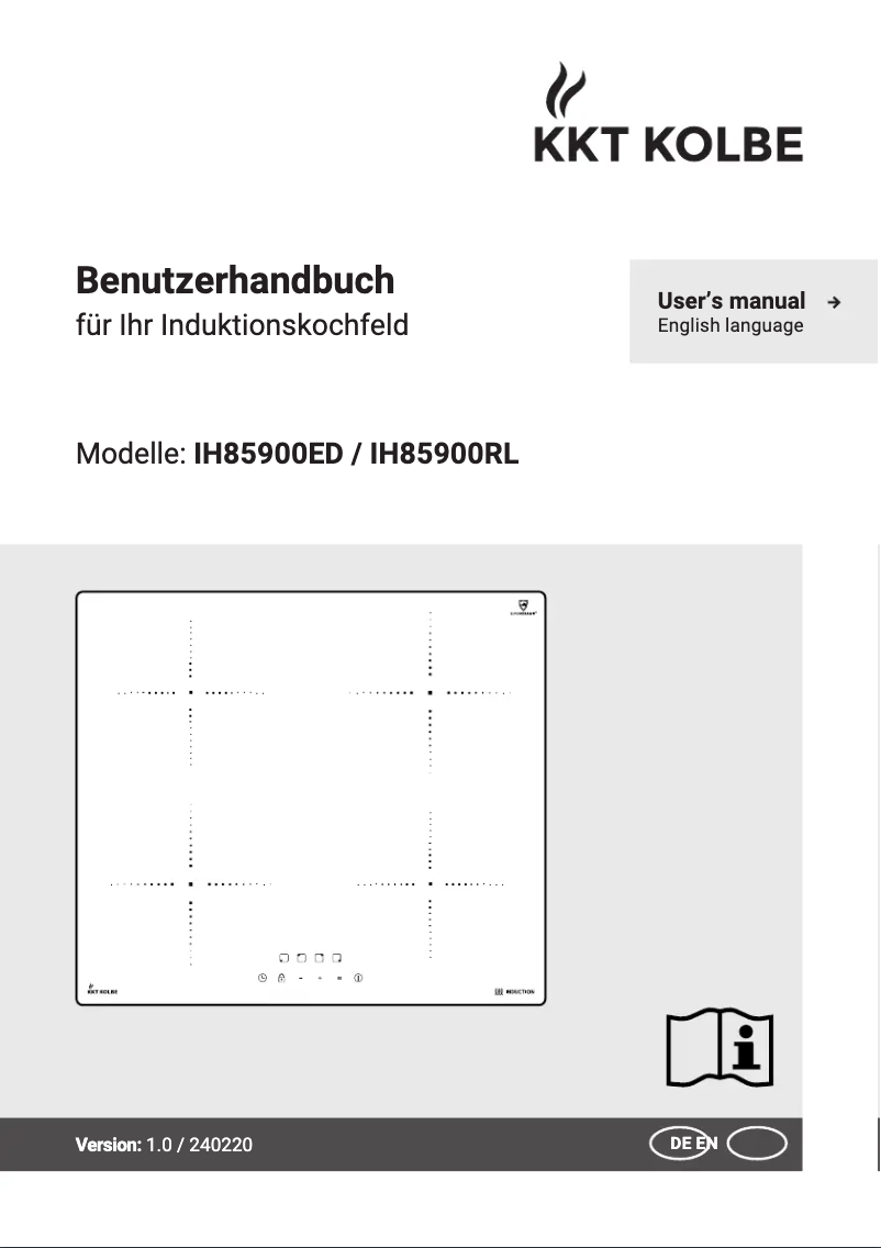 Page 1 of the manual User Manual KKT Kolbe IH85900ED