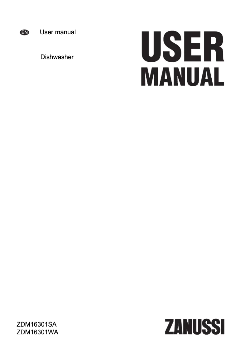 First page image of the manual for ZDM16301SA