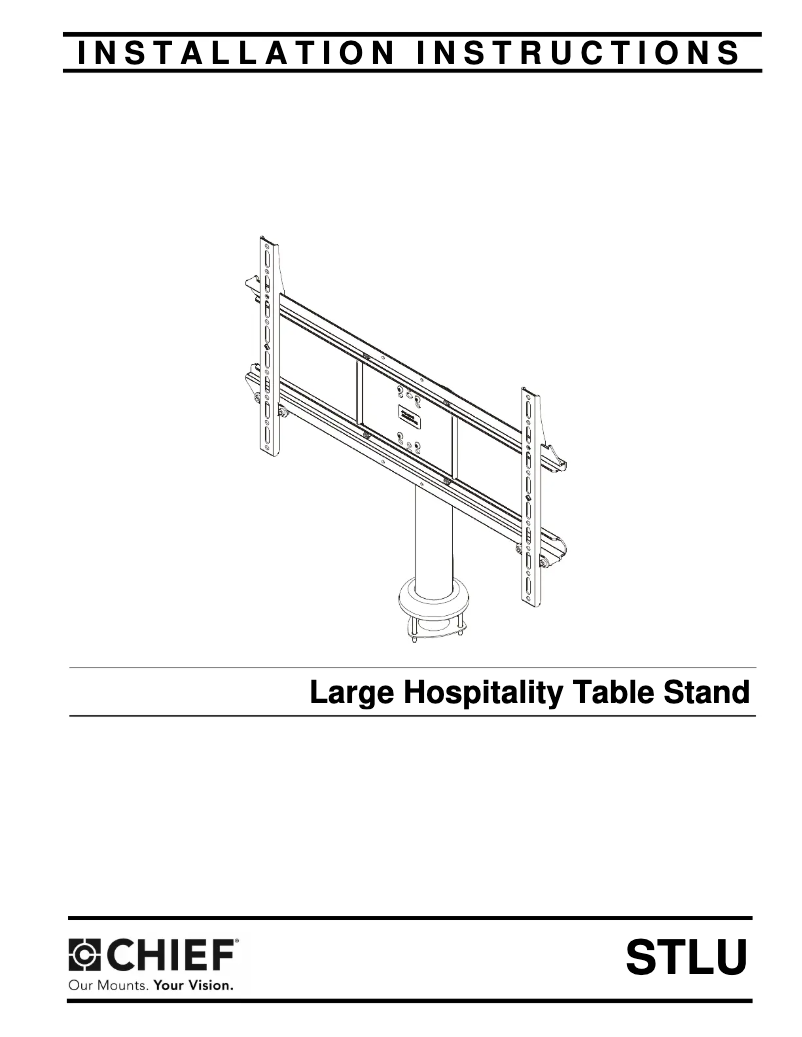Page 1 of the manual User Manual Chief STLU