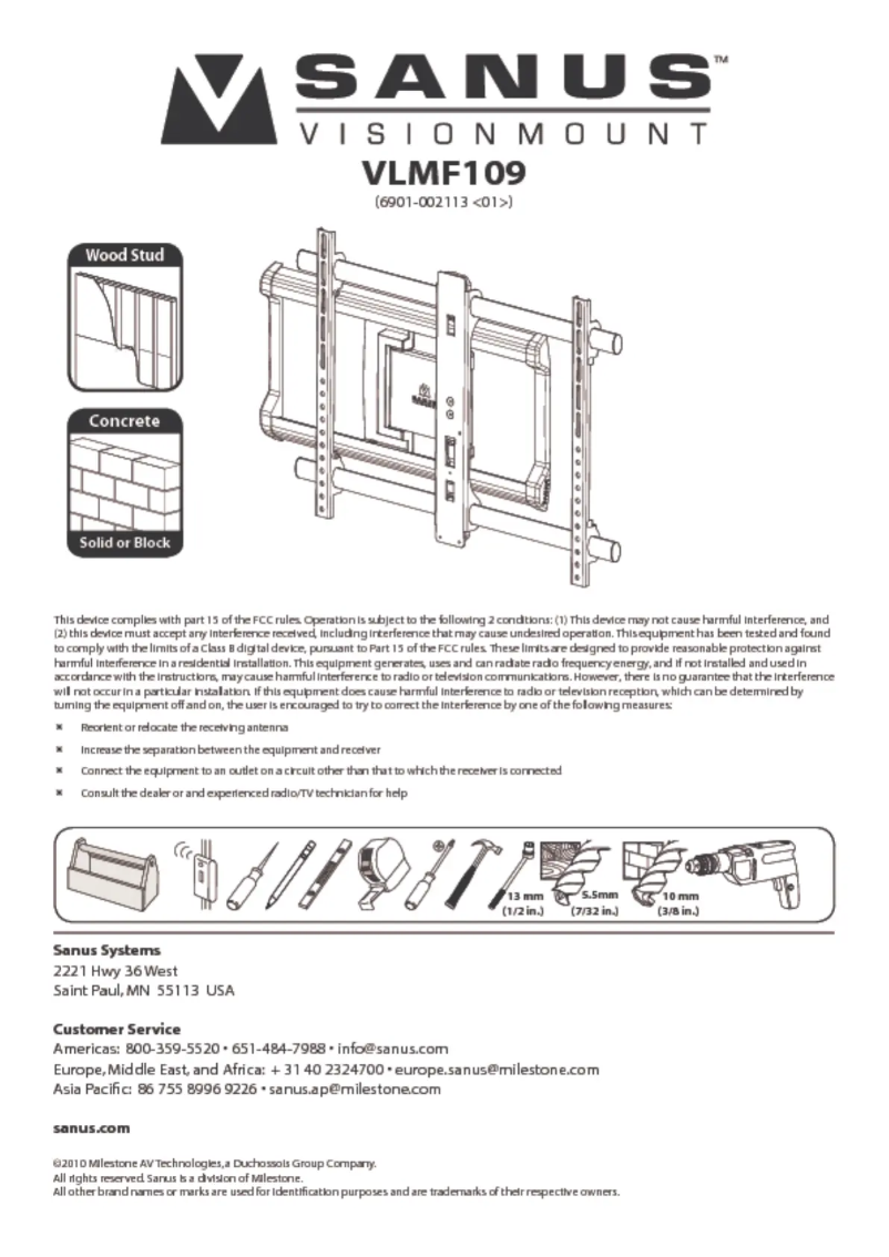 First page image of the manual for VLMF109