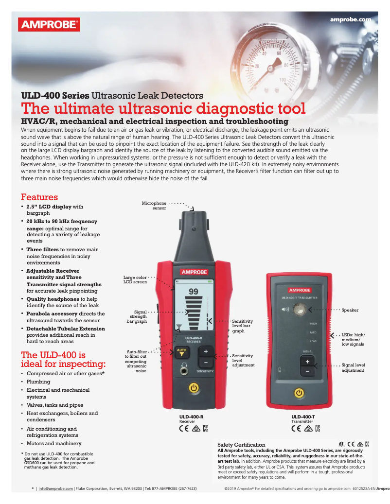 First page image of the manual for ULD-420