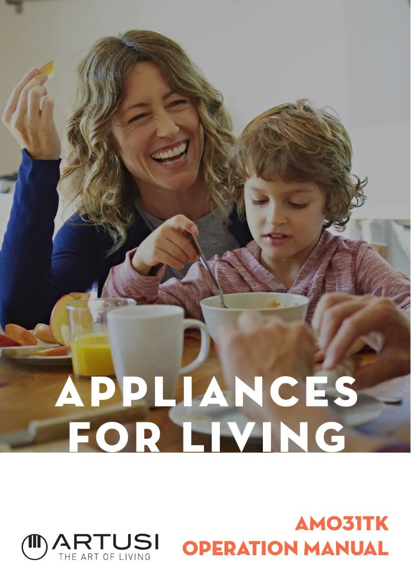 First page image of the manual for AMO31TK