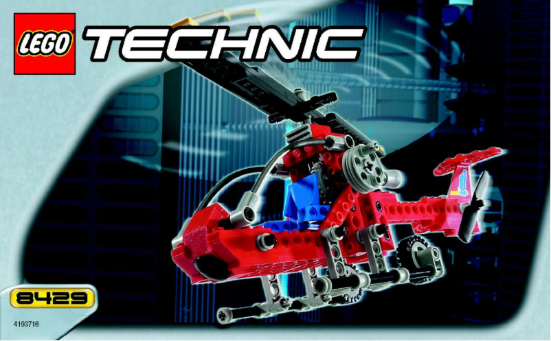 Page 1 of the manual User Manual Lego Technic 8429