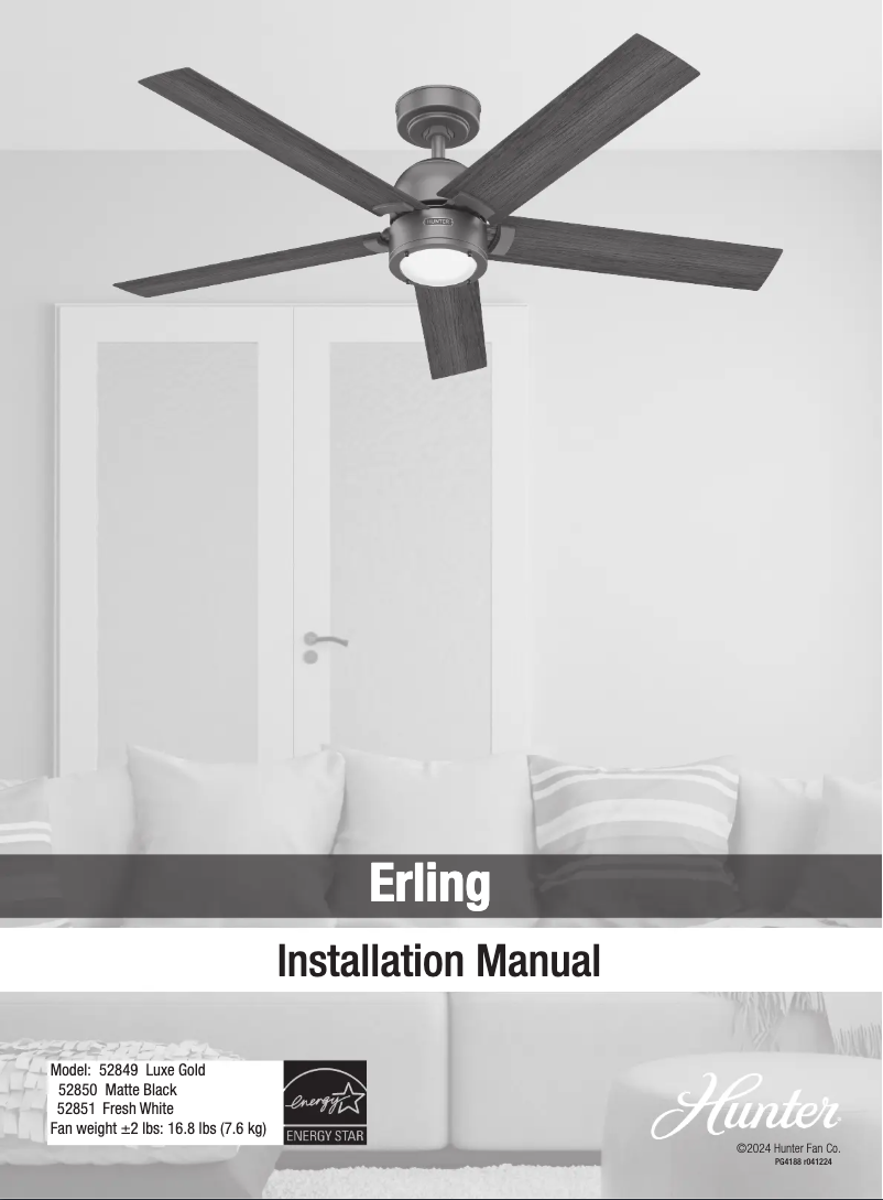 First page image of the manual for Erling