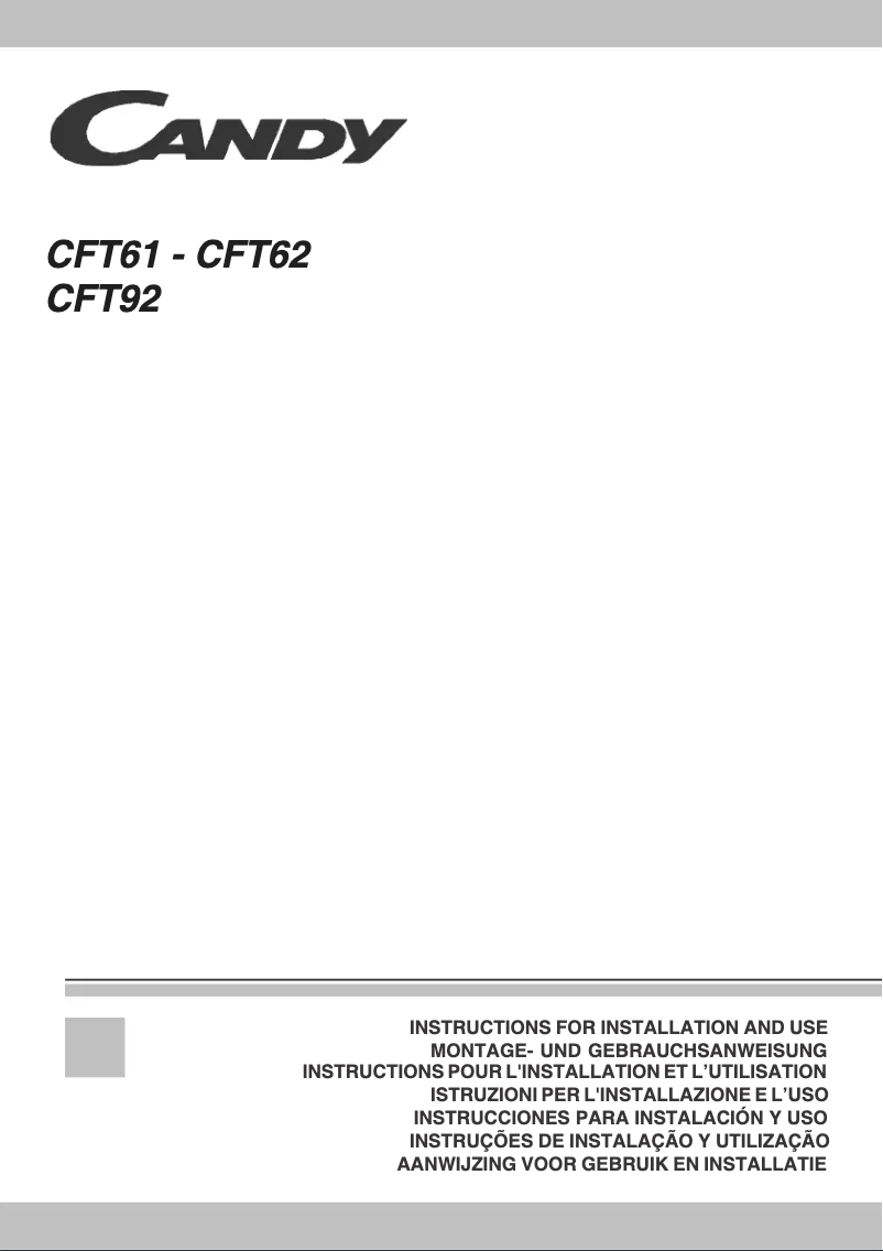 First page image of the manual for CFT 62 in