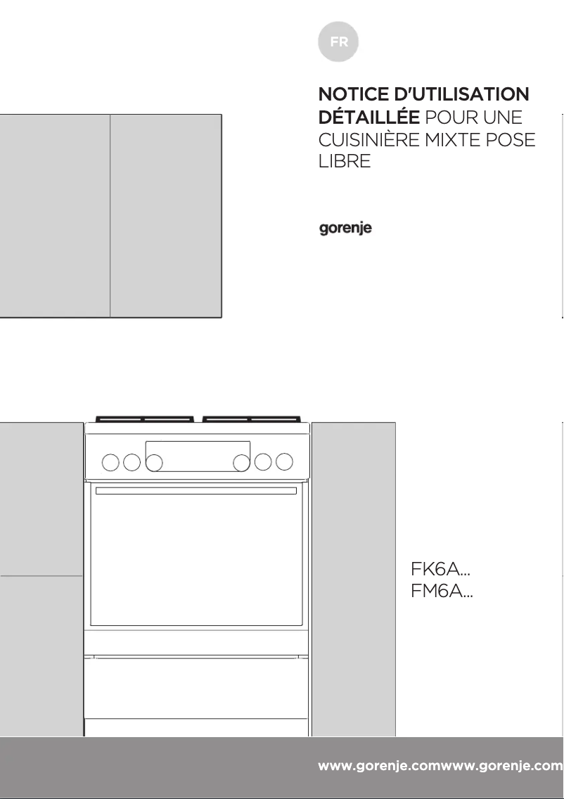 Page 1 of the manual User Manual Gorenje K6351XA