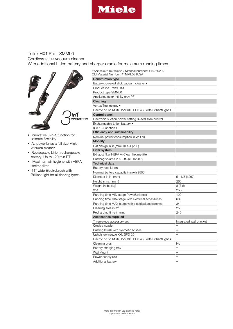 First page image of the manual for Triflex HX1 Pro