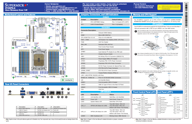 First page image of the manual for R12SPD-A